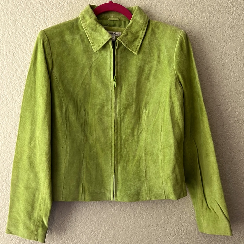 Lime Green Leather Jacket Gem